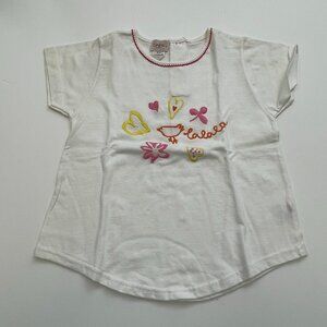 Confetti Cotton Girls Shirt Made in France Size 4